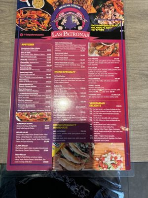 Menu photo 5 Las Patronas Mexican Restaurant  Orlando, FL