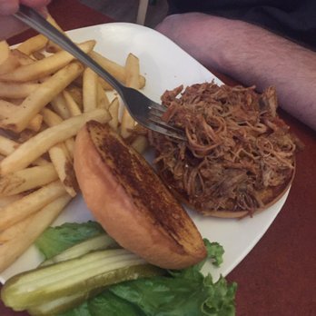 Bistro No. 107 - Pulled pork (without coleslaw) and fries. Really good and filling! - Burgers Near Me - Mount Shasta, California Bistro No. 107 - Pulled pork (without coleslaw) and fries. Really good and filling! - Burgers Near Me - Mount Shasta, California