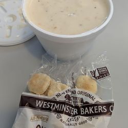 Fresh Pond Seafood Market & Takeout - Small clam chowder (part of lunch special).... Fantastic!!