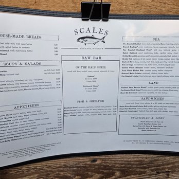 Scales - Menu - Seafood Near Me - Portland, Maine Scales - Menu - Seafood Near Me - Portland, Maine