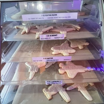 Full Afterburner Calzones - Jet fighter cookies - Themed Cafes Near Me - Denver, Colorado