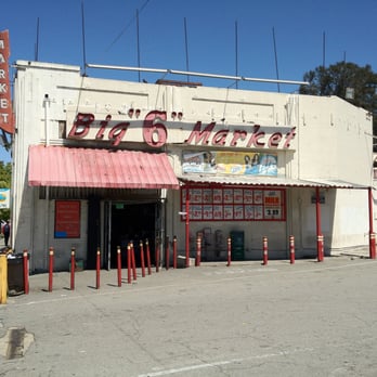 Big 6 Market - Frontal view of the Big "6" - Grocery Near Me - Los Angeles, California Big 6 Market - Frontal view of the Big "6" - Grocery Near Me - Los Angeles, California