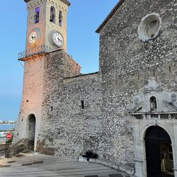 Cannes - Le Suquet church at the top of the mountain.