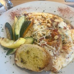 This is the chicken pesto lasagna which was huge, hot, and just what I hoped for!