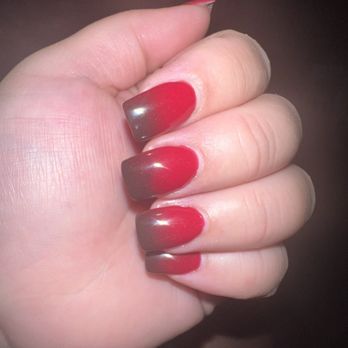 Corner Salon & Spa - Ombré dip w/tips added. - Nail Salons Near Me - Knoxville, Tennessee