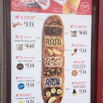 BeaverTails - a menu for a restaurant - Desserts Near Me - North Vancouver, British Columbia