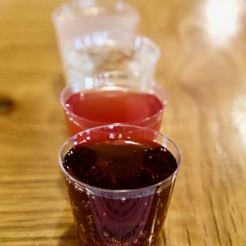 Mason Dixon Distillery - Sample Flight of Mini Cocktails ($5) menu said three but they gave us four =) - Distilleries Near Me - Gettysburg, Pennsylvania Mason Dixon Distillery - Sample Flight of Mini Cocktails ($5) menu said three but they gave us four =) - Distilleries Near Me - Gettysburg, Pennsylvania