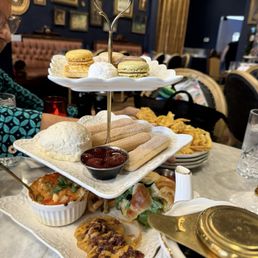 High tea snack tower