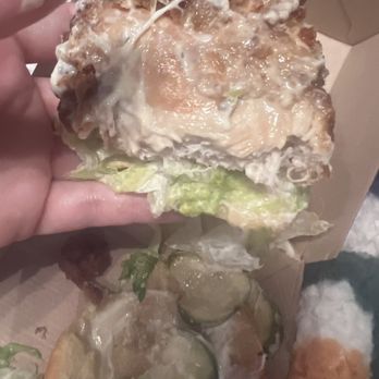Milkbread - The fried chicken sandwich missing the breading and soaked in mayo - Donuts Near Me - Charlotte, North Carolina Milkbread - The fried chicken sandwich missing the breading and soaked in mayo - Donuts Near Me - Charlotte, North Carolina