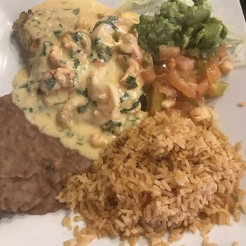 Casarez - Cancun chicken comes with crawfish and shrimp. This was delicious. - Mexican Near Me - Houston, Texas Casarez - Cancun chicken comes with crawfish and shrimp. This was delicious. - Mexican Near Me - Houston, Texas