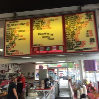 Frostee Freeze - Menu board - Fast Food Near Me - New Tazewell, Tennessee