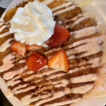 Baja Cafe on Campbell - Strawberry pancakes - Breakfast & Brunch Near Me - Tucson, Arizona