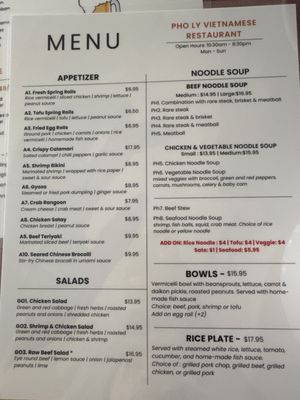 Menu photo 4 Pho Ly Biddeford, ME