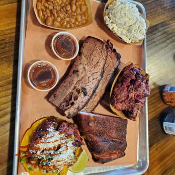 Hurtado Barbecue - Brisket, barbacoa tostada, spare ribs, charro beans, potato salad... - Barbeque Near Me - Arlington, Texas