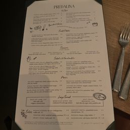 Dinner Menu Dinner Menu