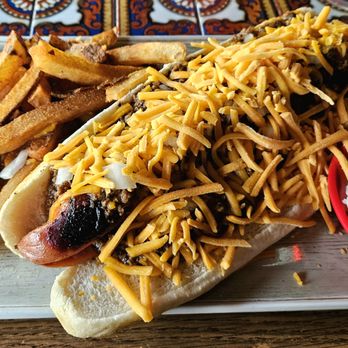 The Thurman Cafe - 1lb Coney with family recipe chili sauce - Bars Near Me - Columbus, Ohio