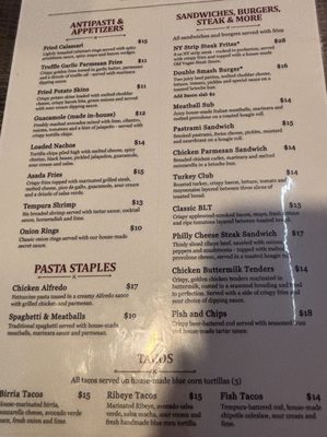 Menu photo 2 Old Vegas Lounge Las Vegas, NV
