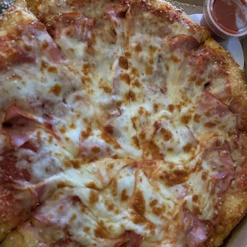 Marco's Pizza - Extra cheese and ham pizza with extra pizza sauce and all of the crust toppings - Pizza Near Me - North Las Vegas, Nevada