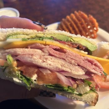 FuNuGyz - Yummy club sandwich. Added avocado and raw onions. - American Near Me - Parker, Colorado