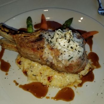 Carvers On 19 - Pork chop, risotto & veggies. Delicious! - Steakhouses Near Me - Catoosa, Oklahoma Carvers On 19 - Pork chop, risotto & veggies. Delicious! - Steakhouses Near Me - Catoosa, Oklahoma
