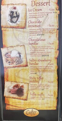 Menu photo 3 The Crofter Fort William, HLD