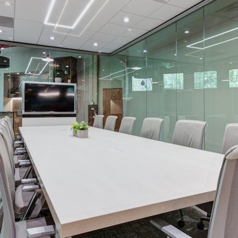 Pbi - a conference room with glass walls - Flooring Near Me - Asheville, North Carolina