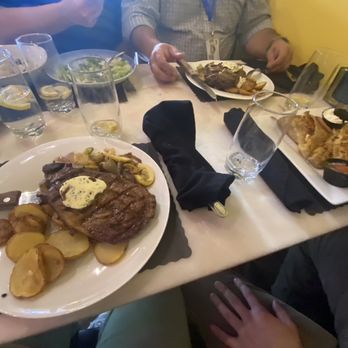 The Chef and The Frog - Ribeye with potatoes & veggies - Chicken quesadilla ! - French Near Me - Whiteville, North Carolina The Chef and The Frog - Ribeye with potatoes & veggies - Chicken quesadilla ! - French Near Me - Whiteville, North Carolina
