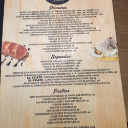 La Taverna del Terra Gourmet - Carta para mediodías