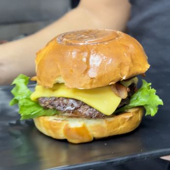 Emoji Burger - a hamburger with cheese and lettuce - Burgers Near Me - Astoria, New York Emoji Burger - a hamburger with cheese and lettuce - Burgers Near Me - Astoria, New York