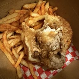 New smaller brown box packaging for delivery. Chicken sandwich and fries half the size as previously. They also forgot to send my drink. New smaller brown box packaging for delivery. Chicken sandwich and fries half the size as previously. They also forgot to send my drink.