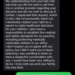 Julie Tomberlin, MD - Her response