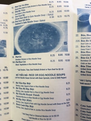 Menu photo 4 Pho Hoang Vietnamese Restaurant Calgary, AB