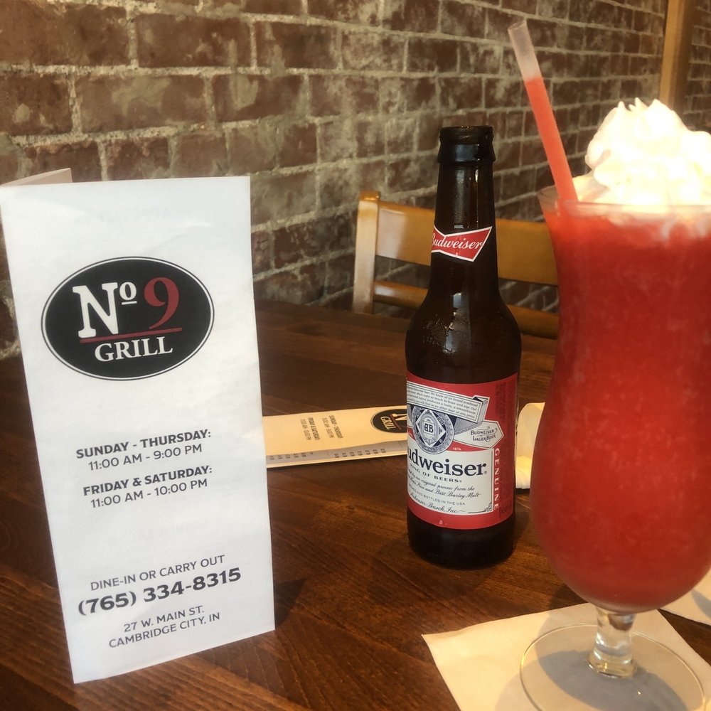 No 9 Grill - Frozen Daquari and a Cold, refreshing Bud! - American Near Me - Cambridge City, Indiana No 9 Grill - Frozen Daquari and a Cold, refreshing Bud! - American Near Me - Cambridge City, Indiana