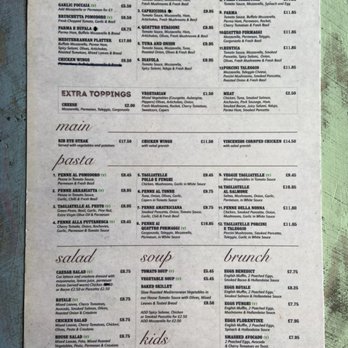 Carmelo's - Restaurant menu - Coffee & Tea Near Me - St Alban's, HRT Carmelo's - Restaurant menu - Coffee & Tea Near Me - St Alban's, HRT