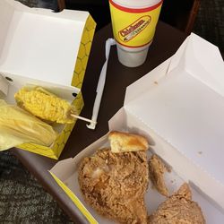 Chicken Express - 3-piece chicken, biscuit, corn on the cob