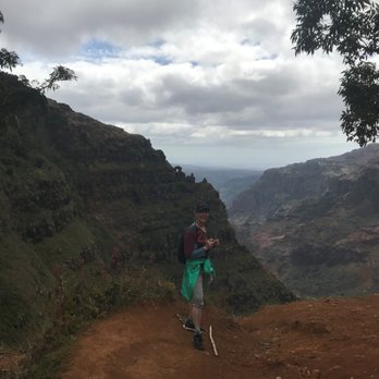 Waipo'o Falls - On the Canyon Trail heading towards Waipoo Falls - Hiking Near Me - Waimea, Hawaii