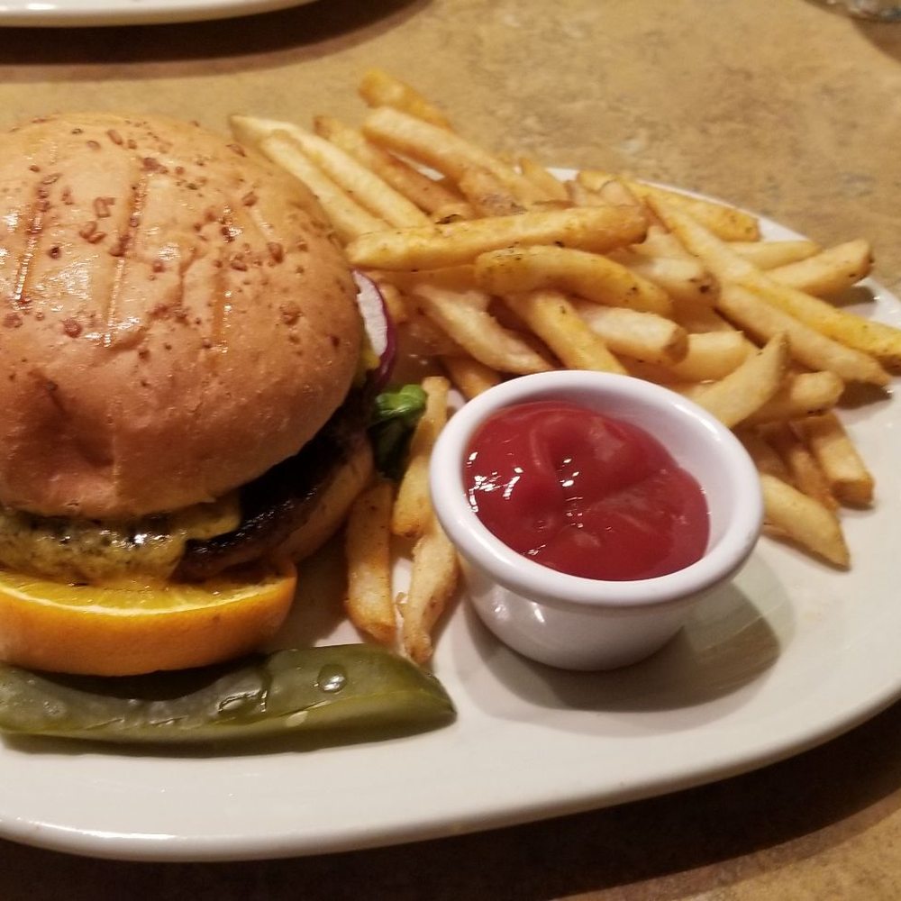 Red Lantern Steak & Spirits - Cheeseburger with fries - American Near Me - Fairbanks, Alaska Red Lantern Steak & Spirits - Cheeseburger with fries - American Near Me - Fairbanks, Alaska