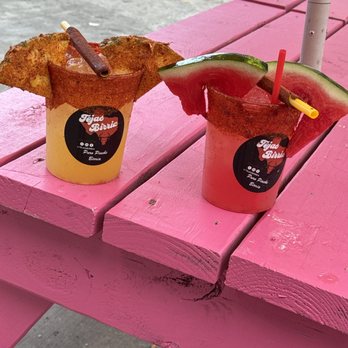 Tejas Birria - Piña and watermelon agua - Food Trucks Near Me - San Antonio, Texas