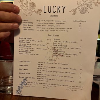 Lucky Restaurant - Current Menu - Wine Bars Near Me - Roanoke, Virginia