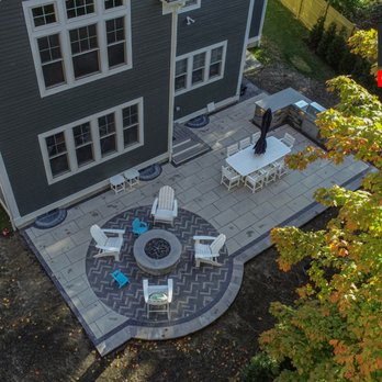 Amazing Garden & Construction - an aerial view of a patio - Patio Coverings Near Me - Needham, Massachusetts
