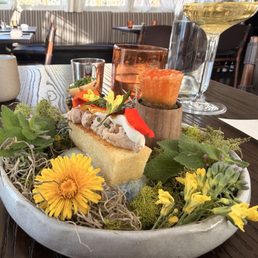 Fairy garden of canapés