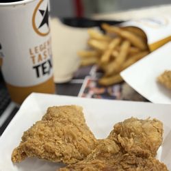 Church's Texas Chicken - 3 pc special including pop and fries $12.95