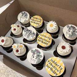 The Artisan Bake Shop - Memere's birthday cow cupcakes
