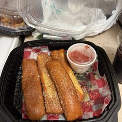 Tamburrino's Pizzeria - Cheese stuffed garlic bread sticks.