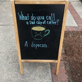 Rise & Shine Coffee House - what do you call a sad cup of coffee? - Coffee & Tea Near Me - Wakefield, Massachusetts Rise & Shine Coffee House - what do you call a sad cup of coffee? - Coffee & Tea Near Me - Wakefield, Massachusetts