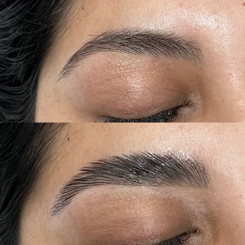 Glenda Beauty - Before and after brow lamination - Waxing Near Me - Newport Beach, California Glenda Beauty - Before and after brow lamination - Waxing Near Me - Newport Beach, California