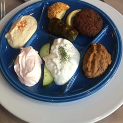 Le Moulin de Mykonos - Assiette d'entrée du menu "Mezze"