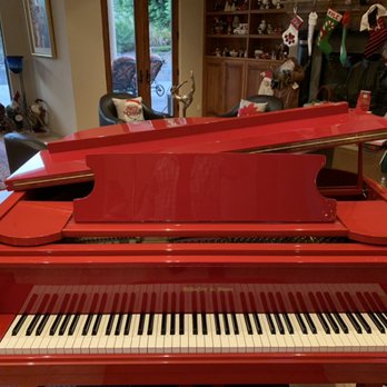 Gary's Piano Service - I installed the new Qrs PNO3 Player System in this beautiful red baby grand! - Piano Services Near Me Gary's Piano Service - I installed the new Qrs PNO3 Player System in this beautiful red baby grand! - Piano Services Near Me