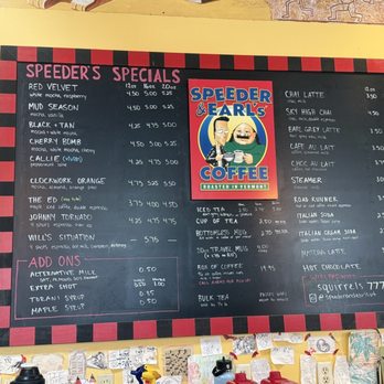 Speeder & Earl's Coffee - hot beverage selection - Coffee & Tea Near Me - Burlington, Vermont Speeder & Earl's Coffee - hot beverage selection - Coffee & Tea Near Me - Burlington, Vermont