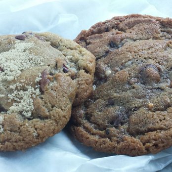 Mo Cookies - Left: Oh Lord! cookie. Right: Espresso chocolate chip cookie. - Desserts Near Me - Waco, Texas